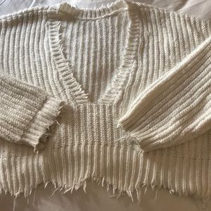 WildFox cropped boxey sweater